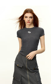 Silver Shimmer Stretch Tee - COPPING THREADS - CT Select
